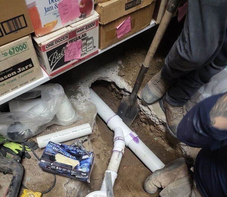 Interior sewer repair and replacement service in Broomfield
