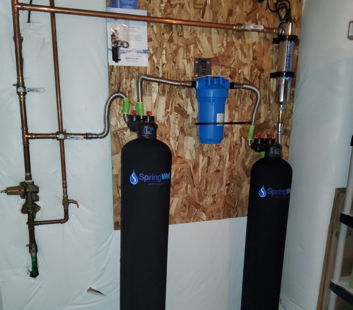 Whole House Water Filtration System Installed