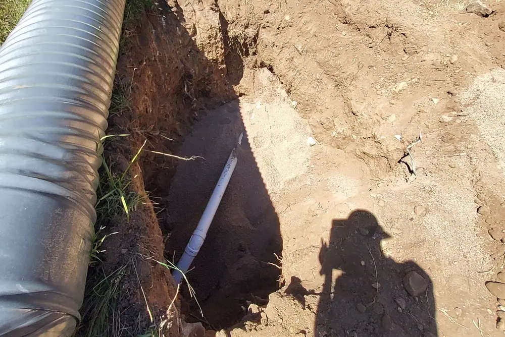 sewer pipe installation
