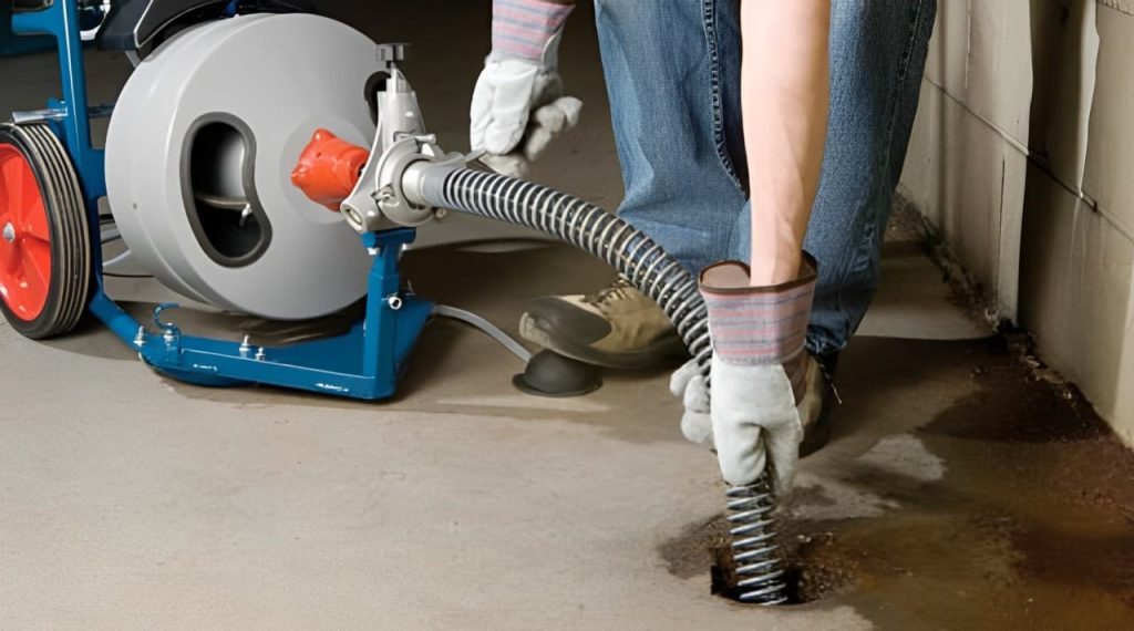 Clogged drain cleaning service