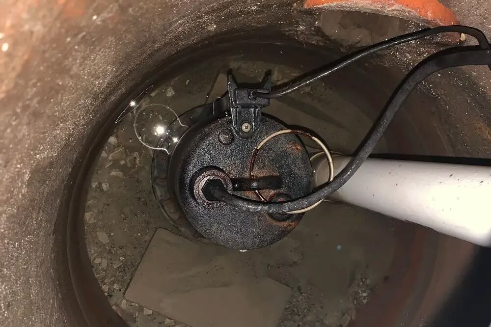 sump pump in basement