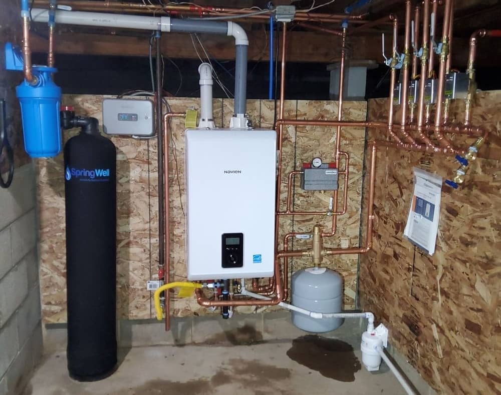 combi boiler installed