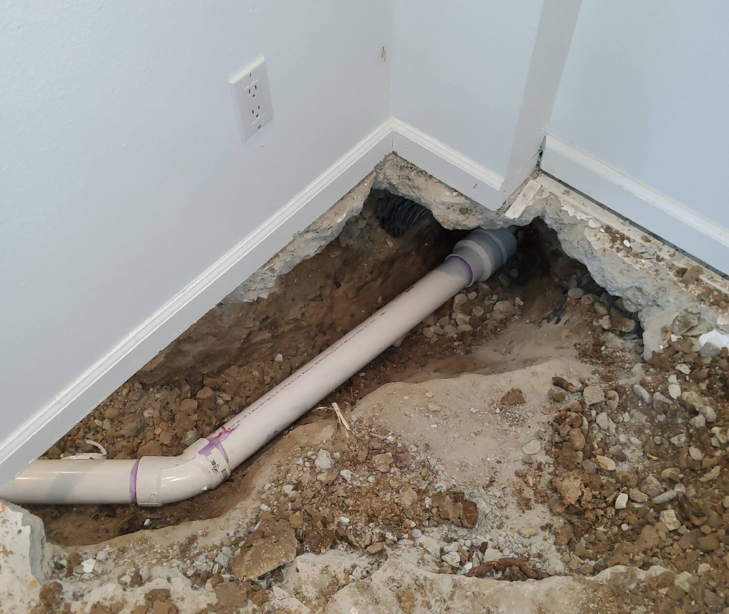 repairing leaking pipes underslab