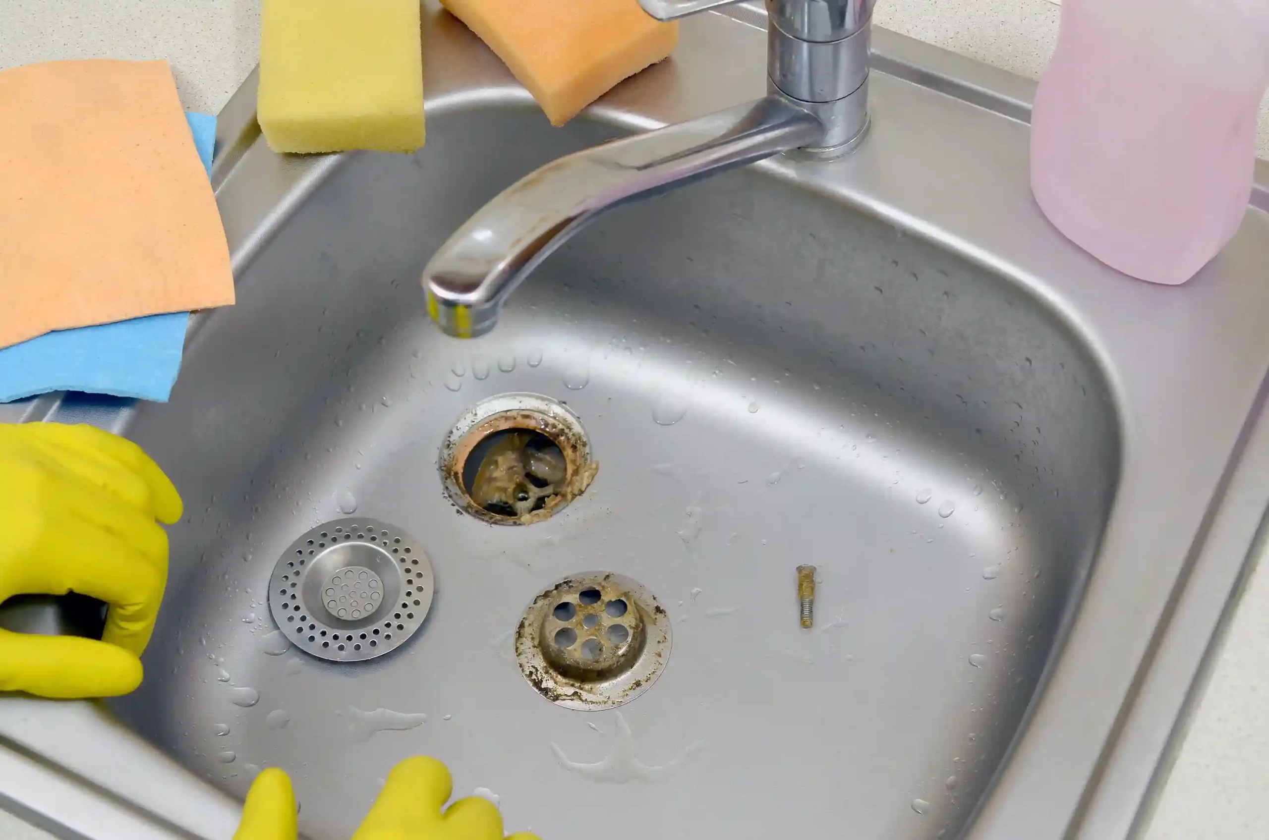sludge in drain