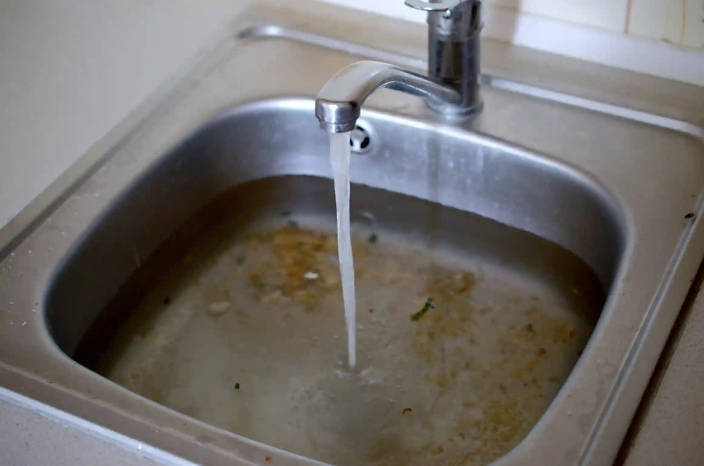 kitchen sink water backing up
