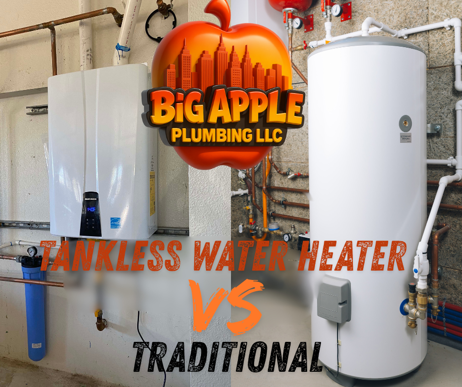 Tankless Water heater vs. Traditional water heater